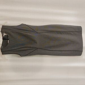 H&M Business Career Dress Grey / Black Piping Fully Lined Size 8